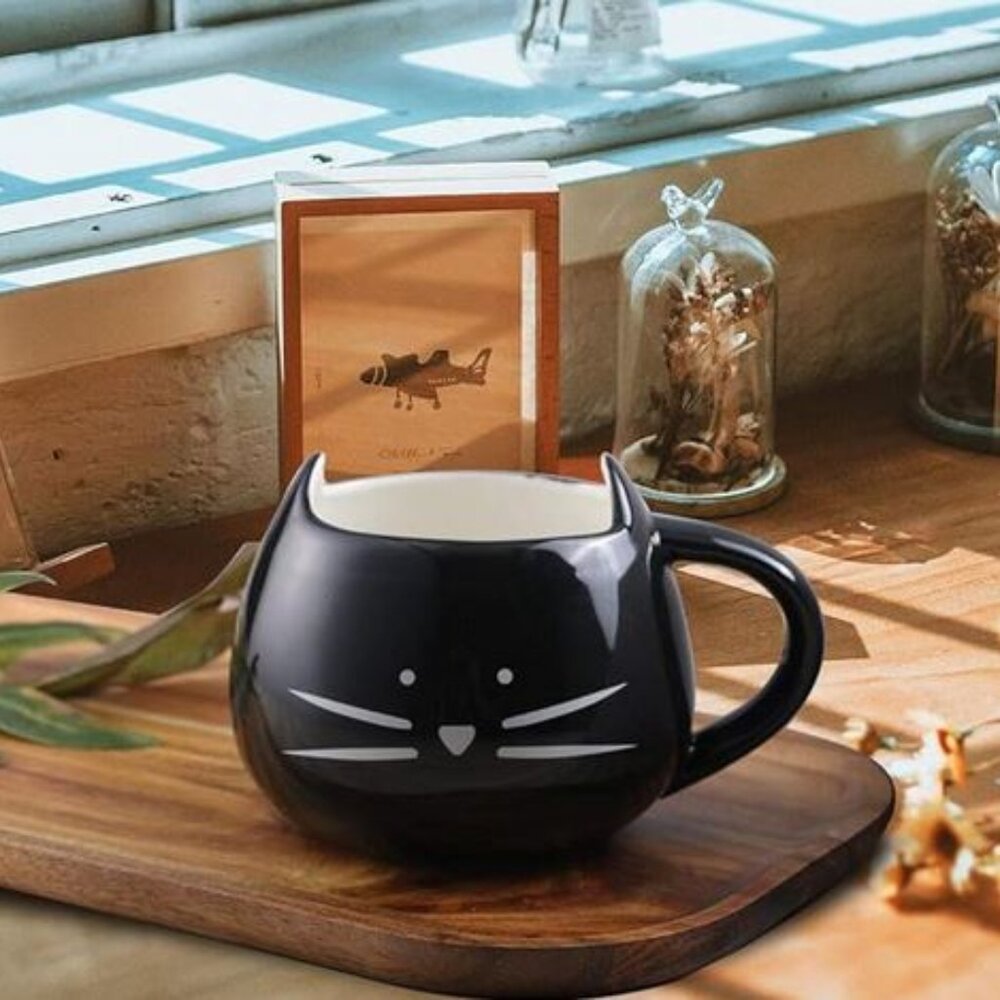 Cute Peekabo Kitty Cat 12oz Coffee Tea Mug NWT